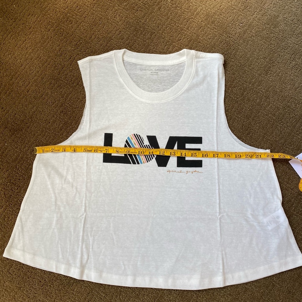 Spiritual Gangster Love Crop Tank Top - Picture 5 of 8